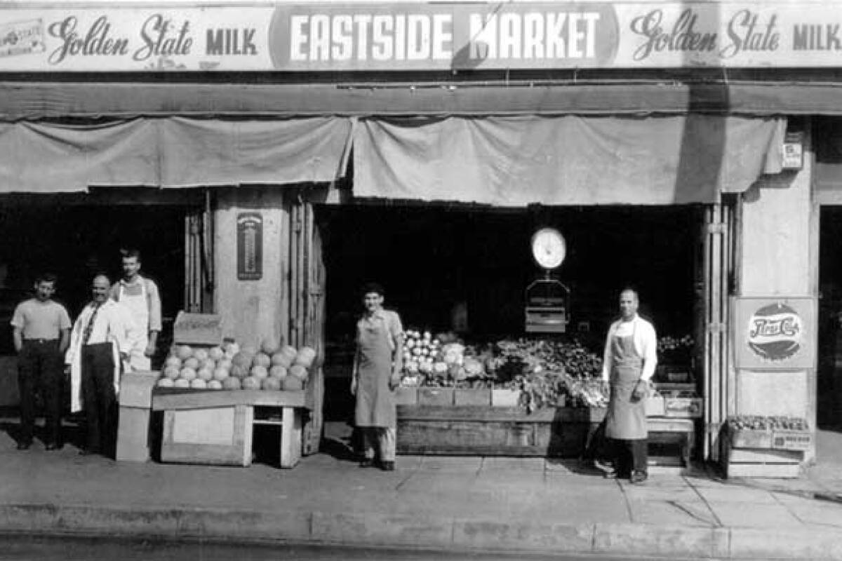 Former Eastside Italian Deli owners Gaetano "George" Laricchia and Sam Pontrelli in 1930