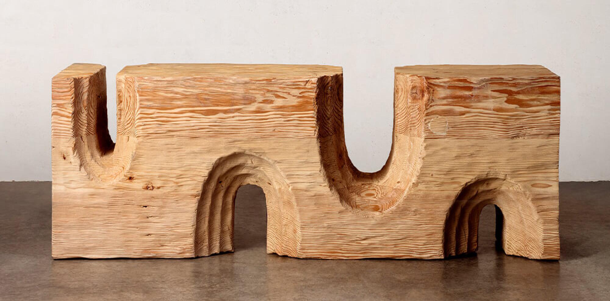 KELLY WEARSTLER STUDIO ECHO COLLECTION BENCH, $7,995