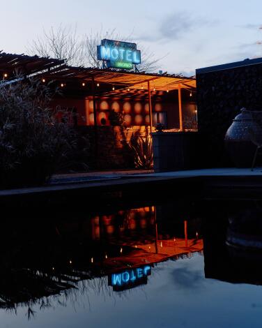 April 10th, 2025 - The Mojave Sands Motel in Joshue Tree, CA. Motel sign pictured here.