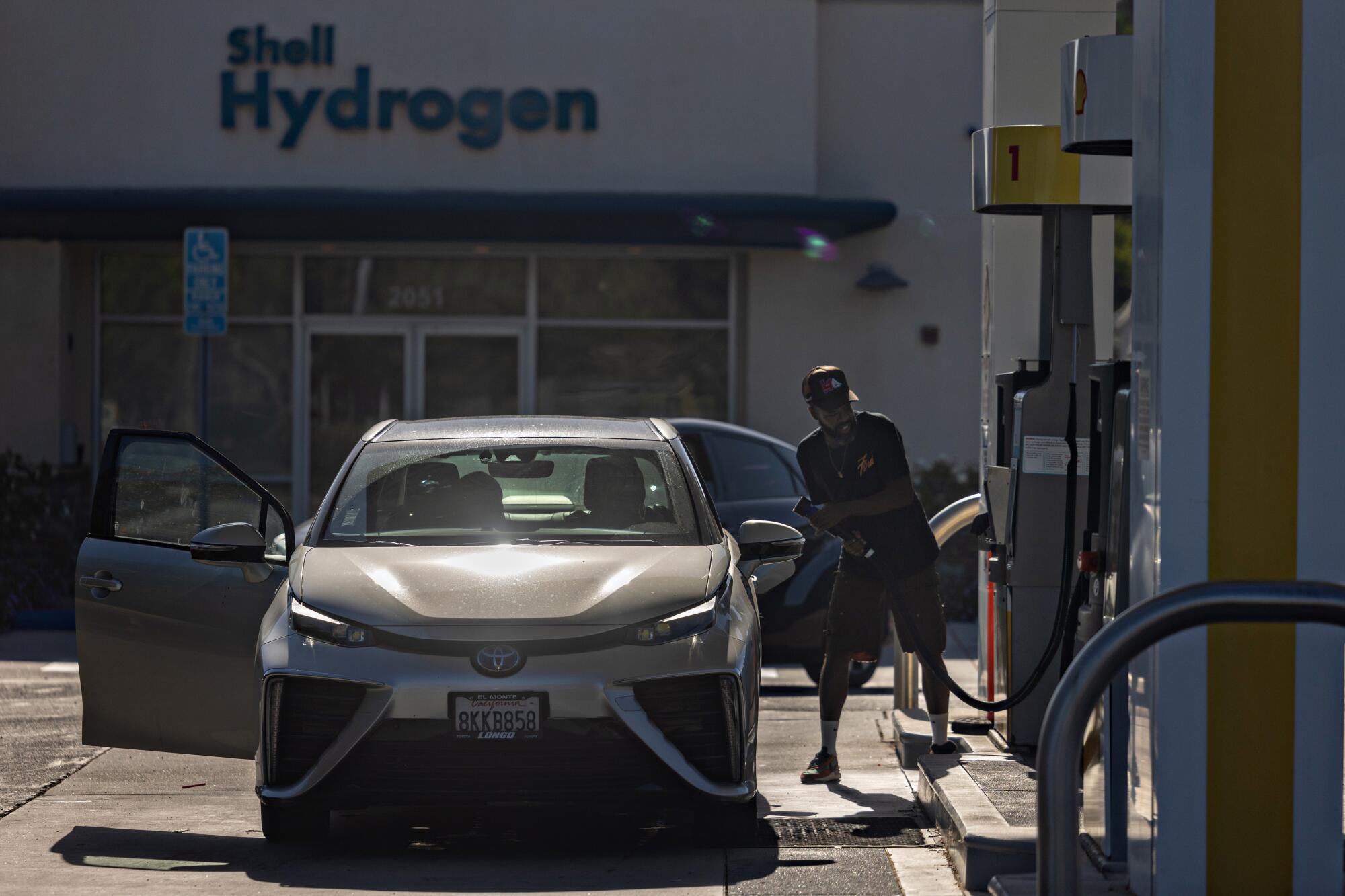 A hydrogen refueling station