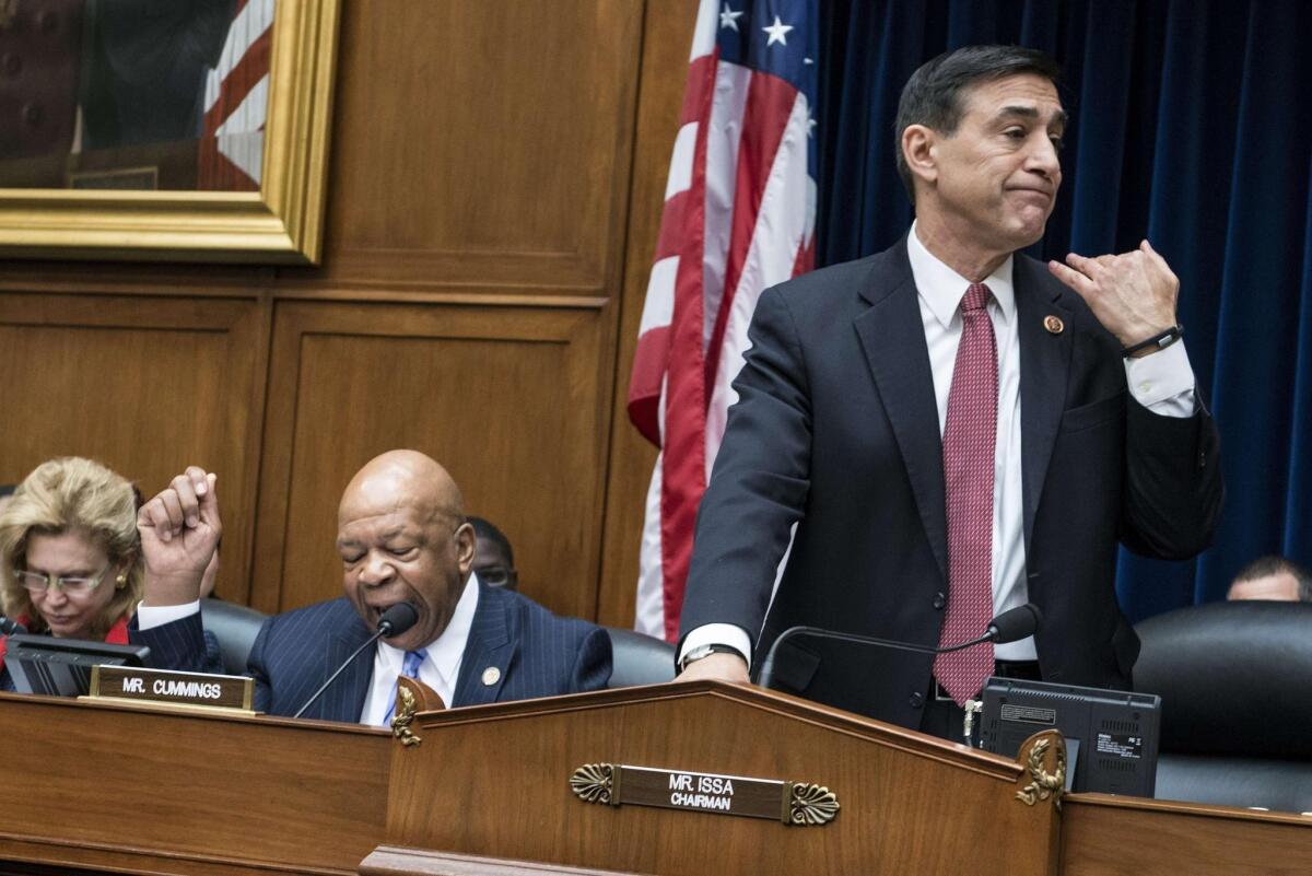Rep. Darrell Issa (R-Vista), shown in 2014, had lower fundraising figures than competitors.